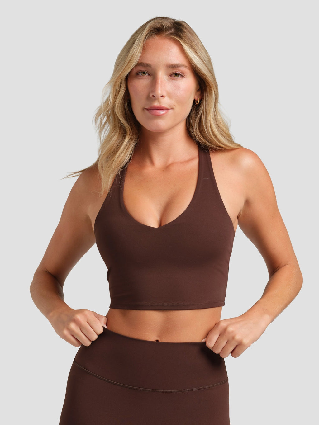 Noblezza PrimeCore™ V-Neck Crop Tank