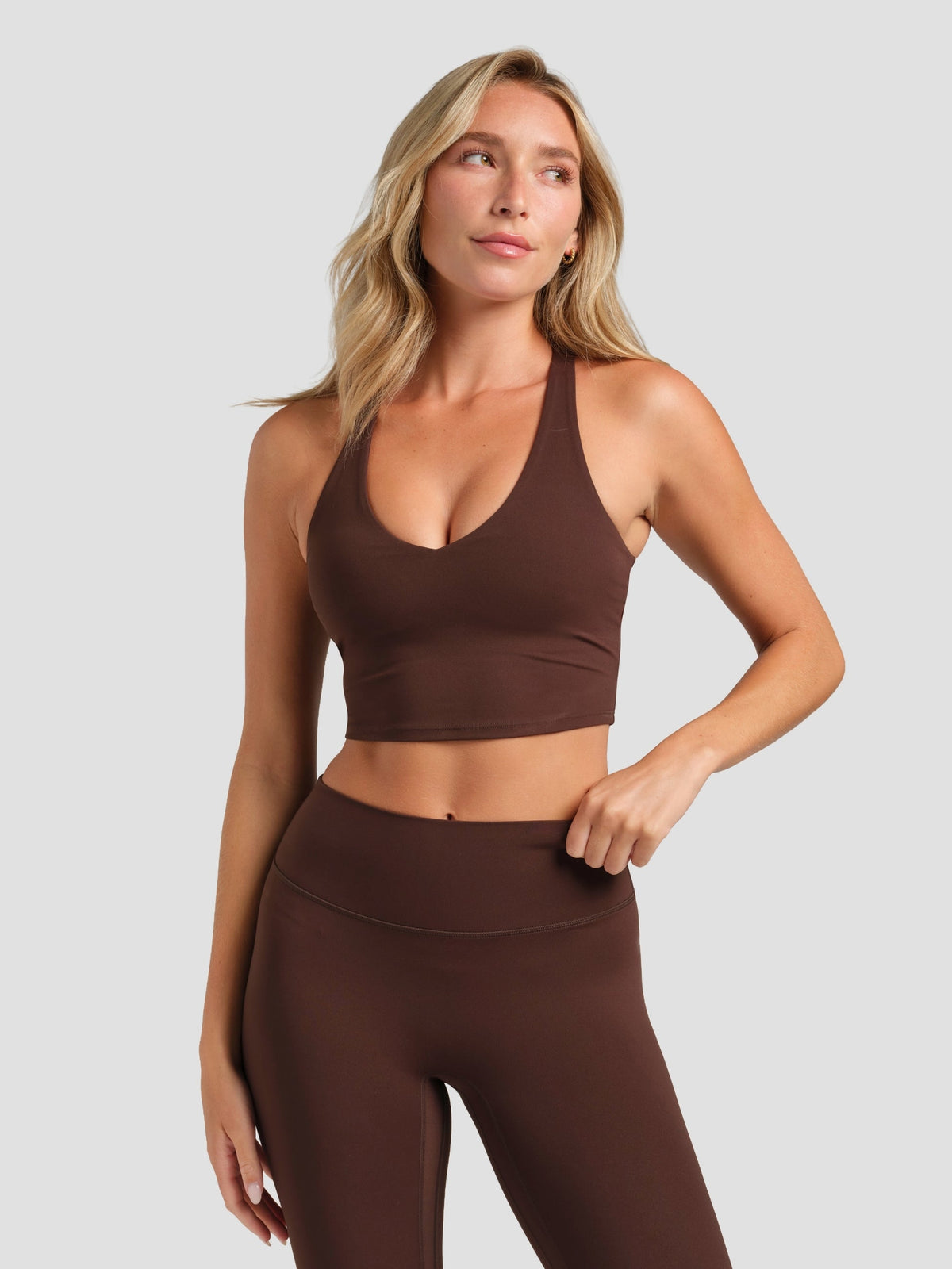 Noblezza PrimeCore™ V-Neck Crop Tank