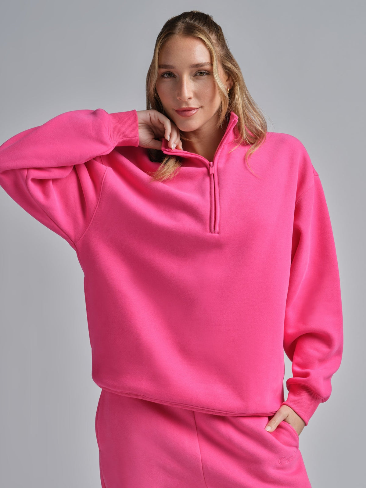 Basic Quarter Zip Mock Neck - Pre Order