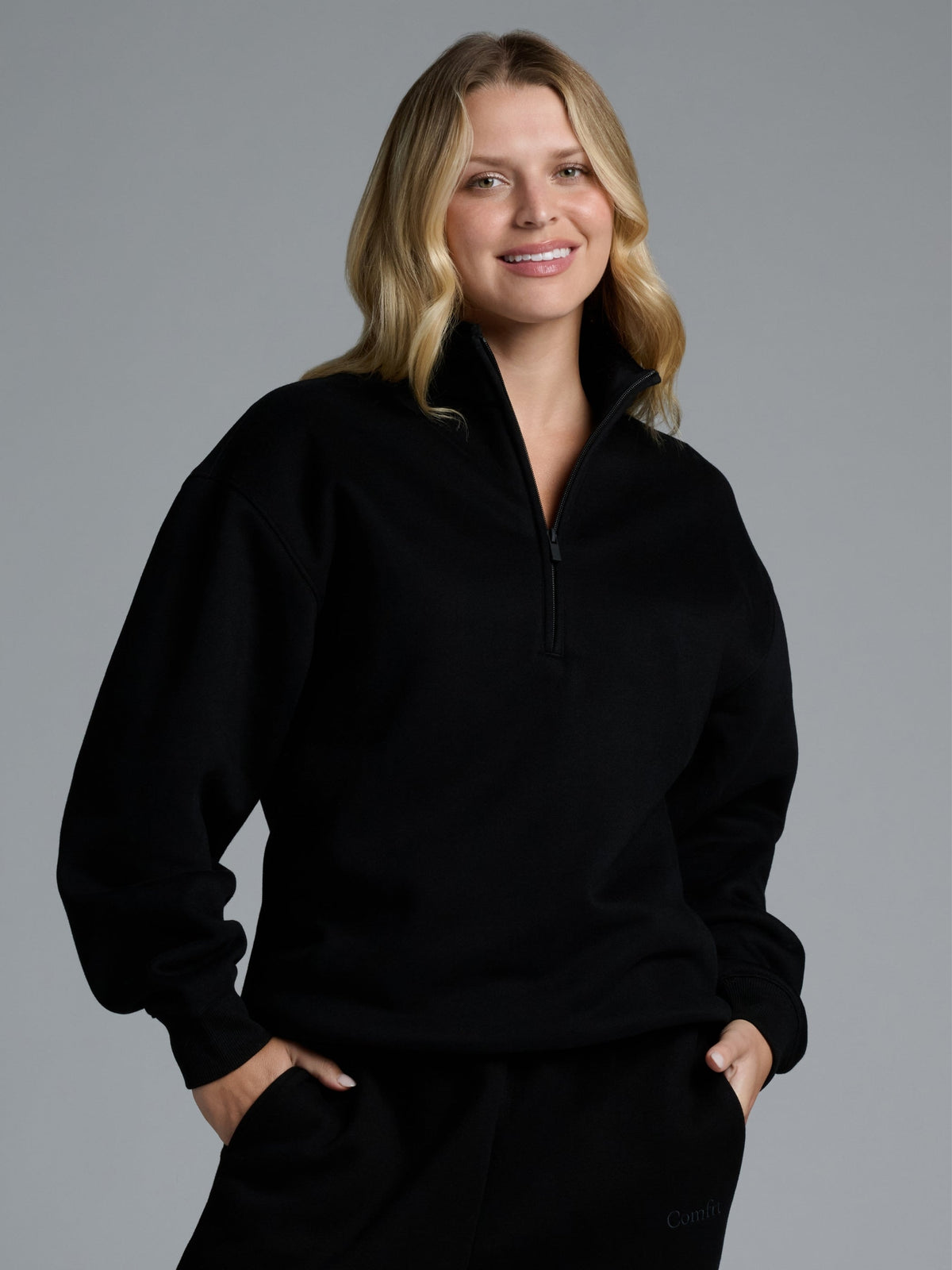 Basic Quarter Zip Mock Neck - Pre Order