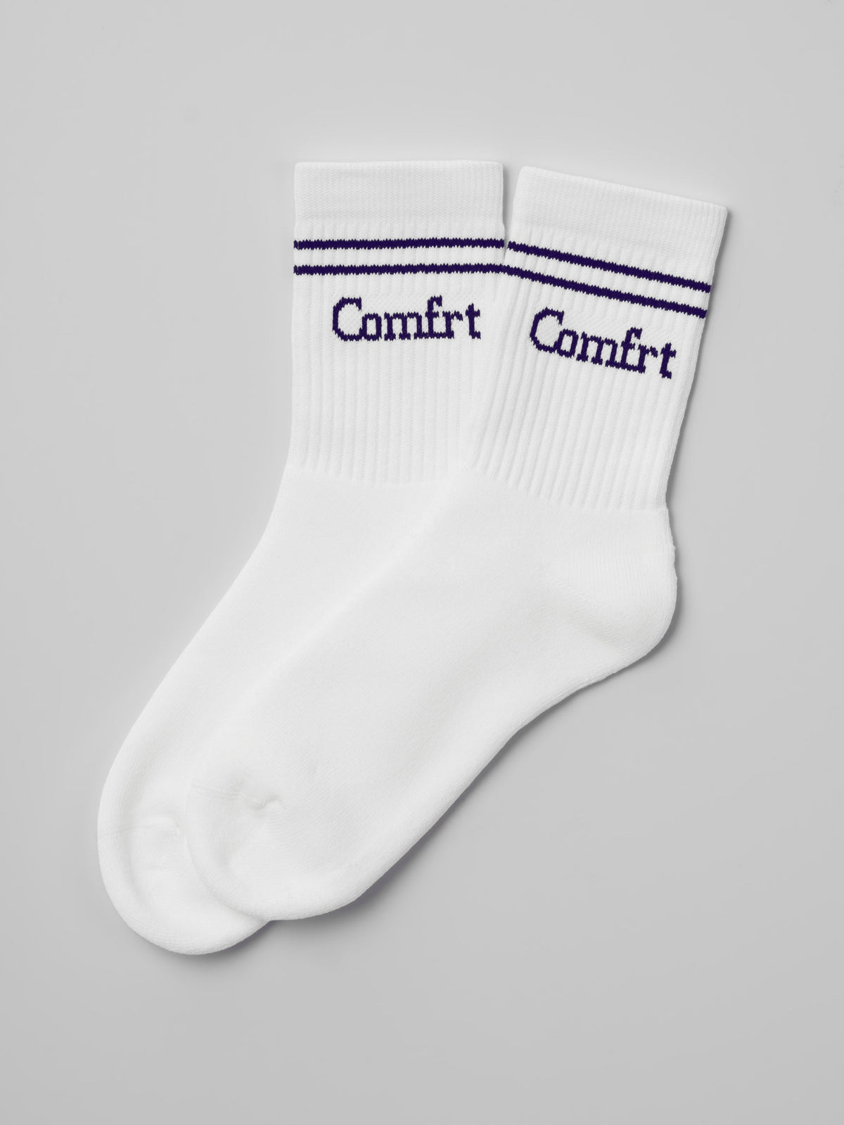 Stripe Trim Ankle Socks