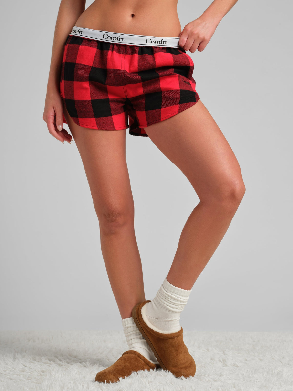 Flannel Pajama Shorts