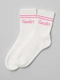Stripe Trim Ankle Socks
