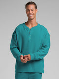 Waffle Lounge Henley Long Sleeve