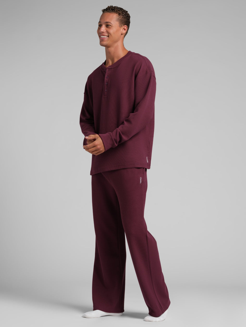 Waffle Lounge Henley Long Sleeve