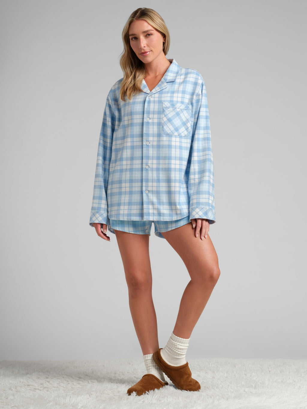Flannel Pajama Shorts