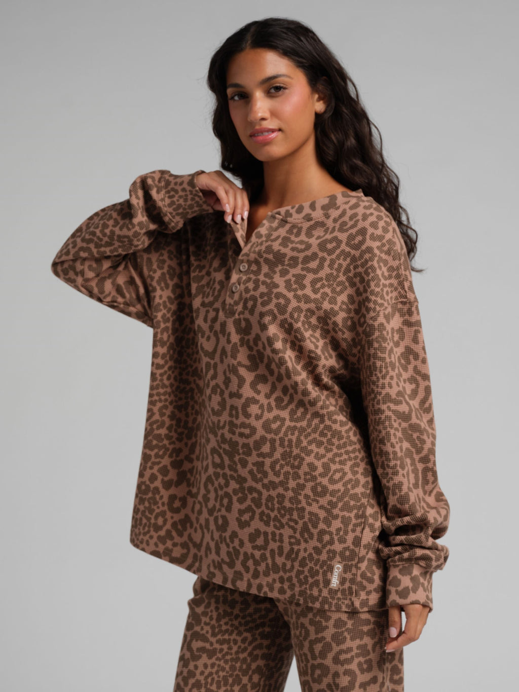 Waffle Lounge Henley Long Sleeve