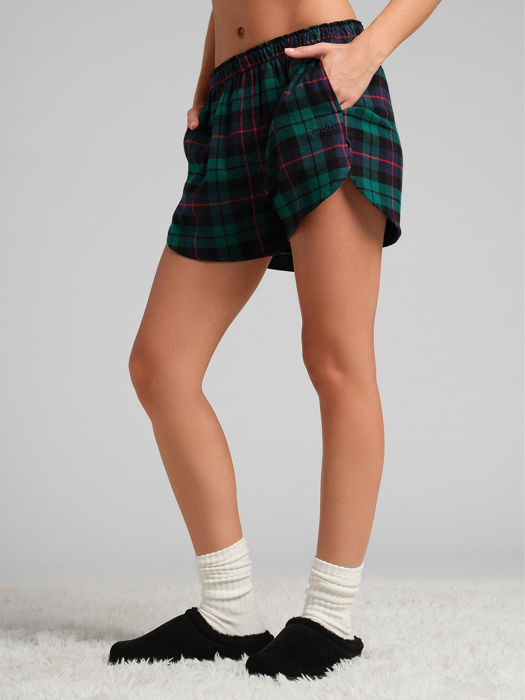 Flannel Pajama Shorts