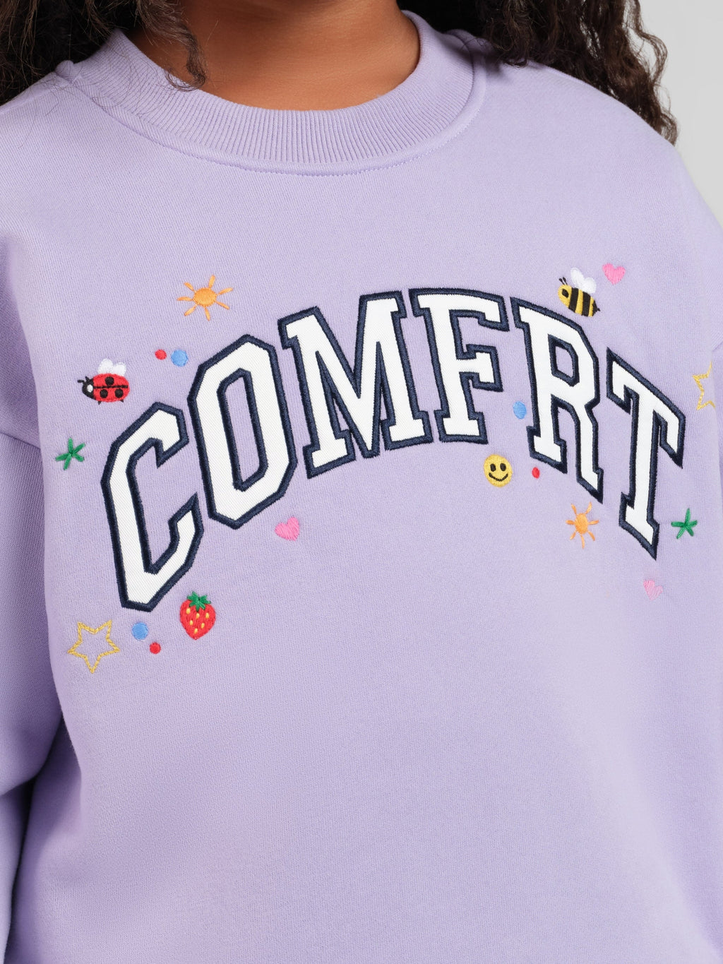 Varsity Kids Applique Crew