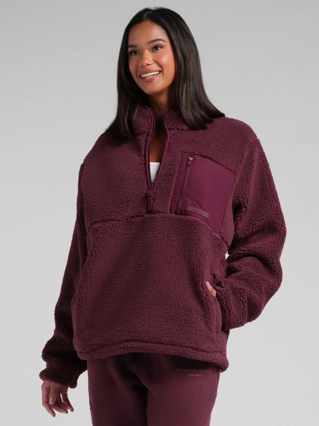 Teddy Half Zip Jacket