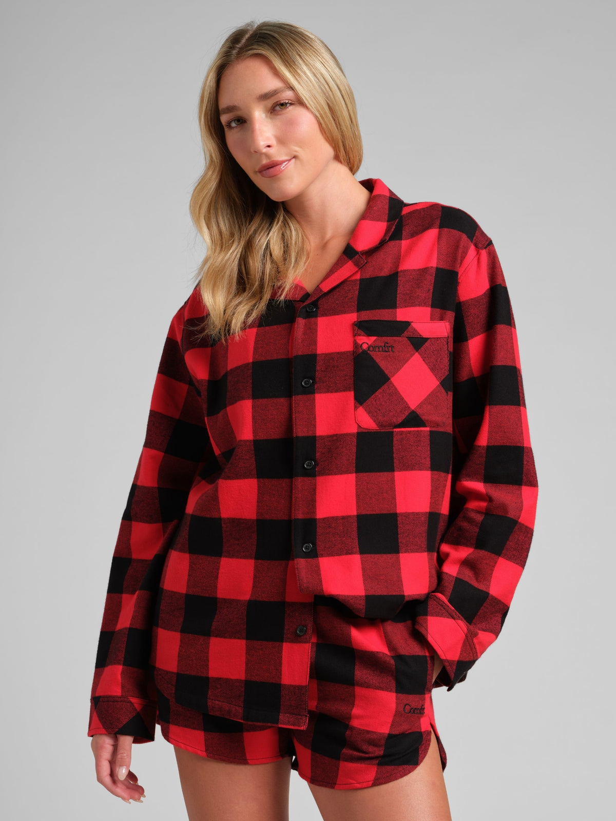 Flannel Pajama Shorts