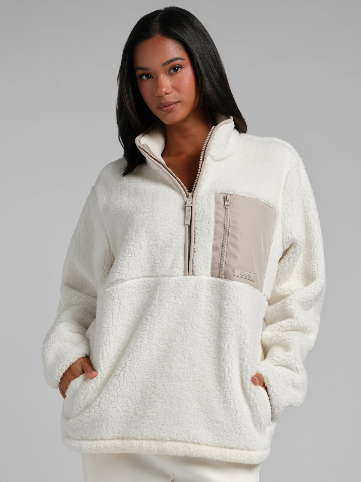 Teddy Half Zip Jacket