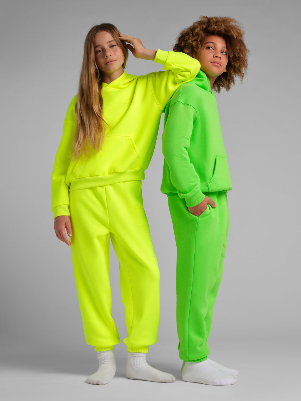 Neon Minimalist Kids Hoodie