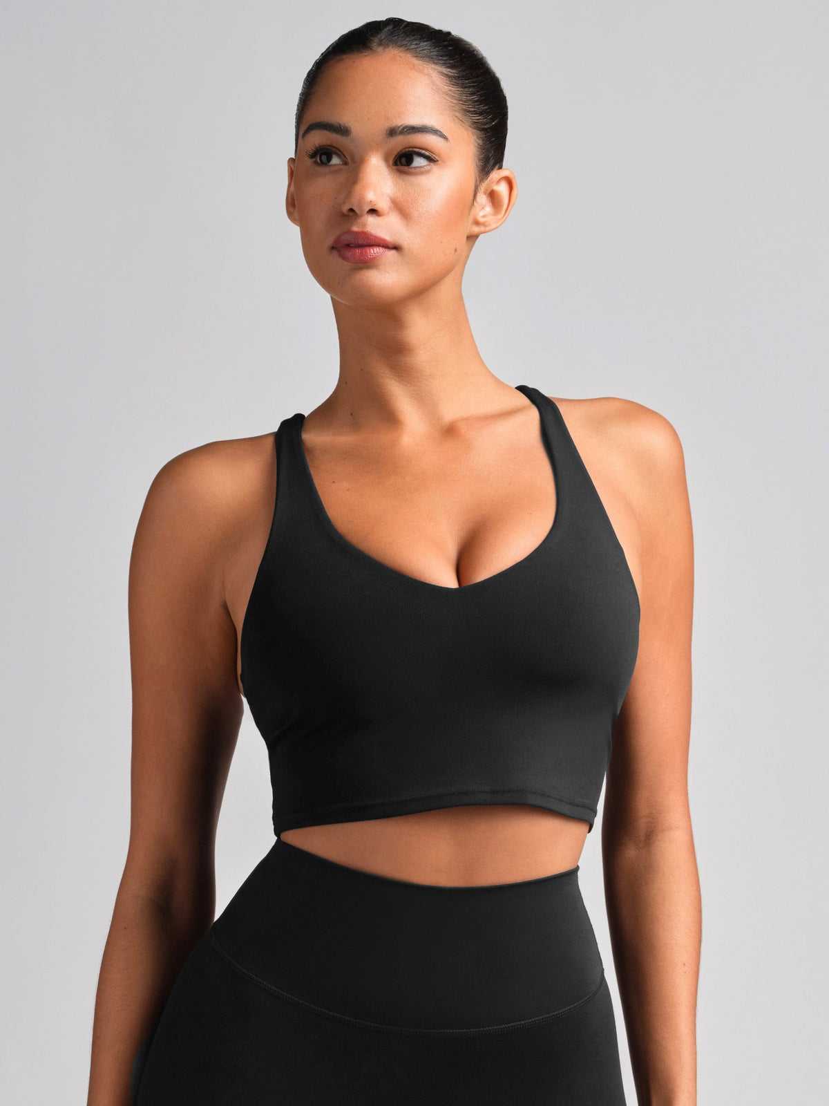 Noblezza PrimeCore™ V-Neck Crop Tank