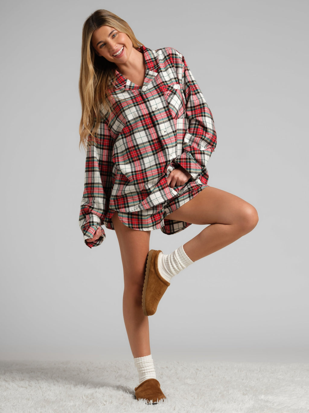 Flannel Pajama Shorts