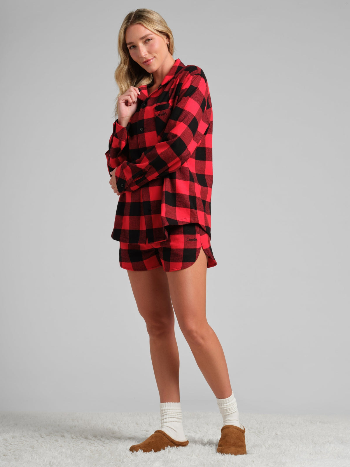 Flannel Pajama Shorts