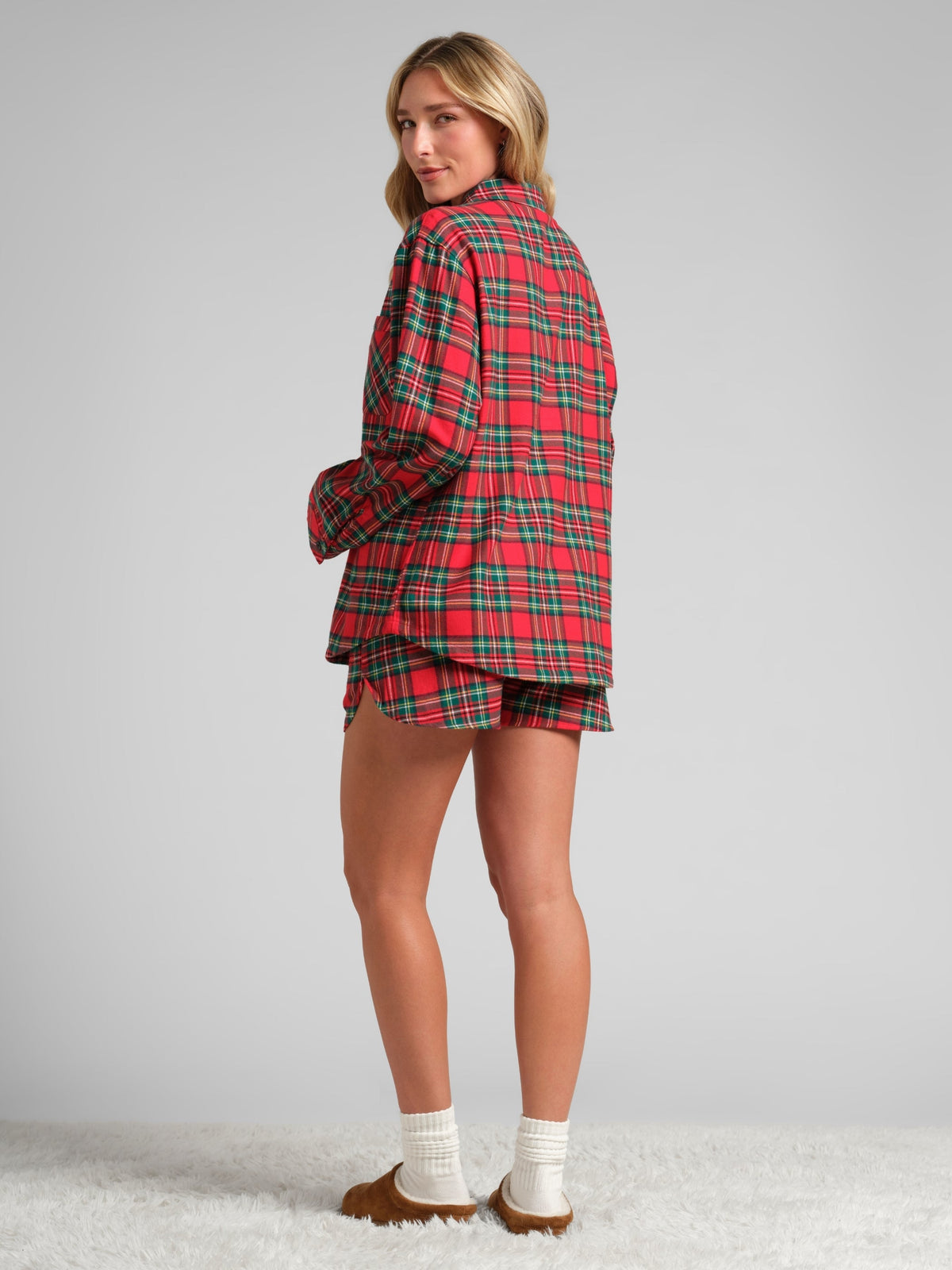 Flannel Pajama Shorts